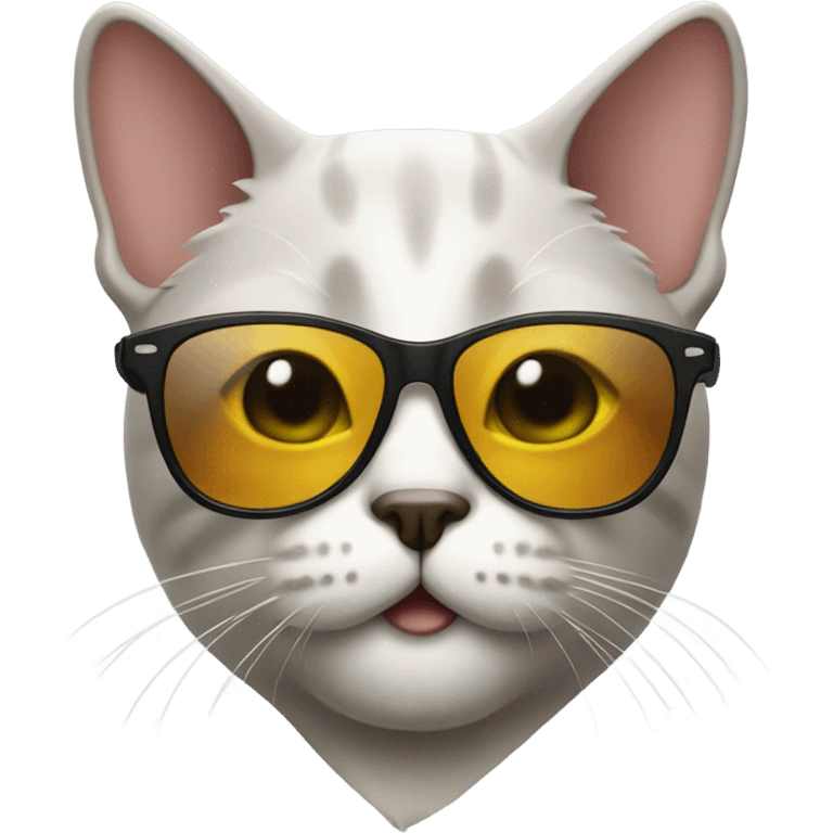 Cat with sunglasses emoji