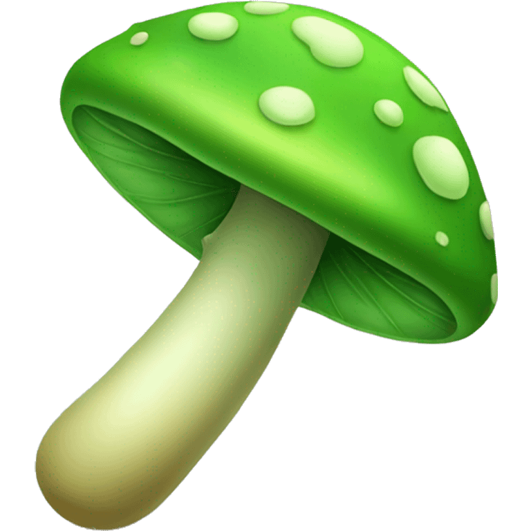 Green Mushroom with V leaves emoji