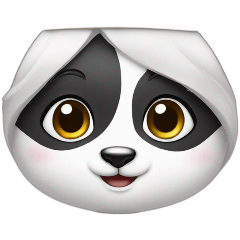 panda dressed as a princess emoji