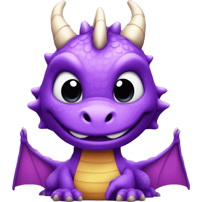 Purple dragon that says GG on the bottom emoji