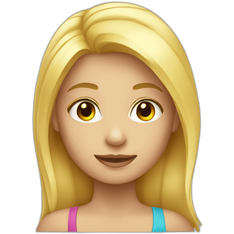 blond girl emoji