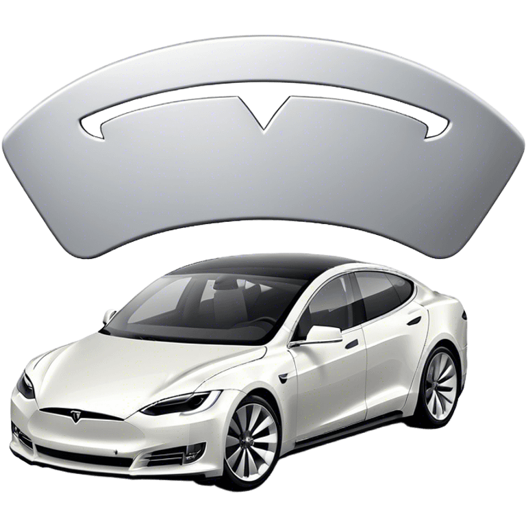 Tesla Model S - Tesla (Model Year: 2022) (Iconic colour: Silver) emoji