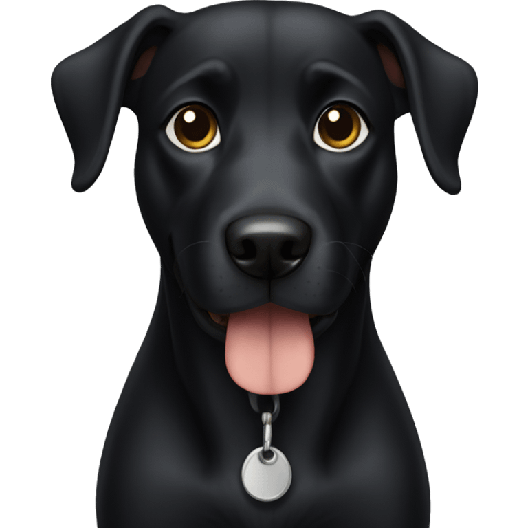 Black dog emoji