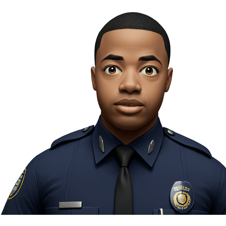 realistic male police portrait emoji