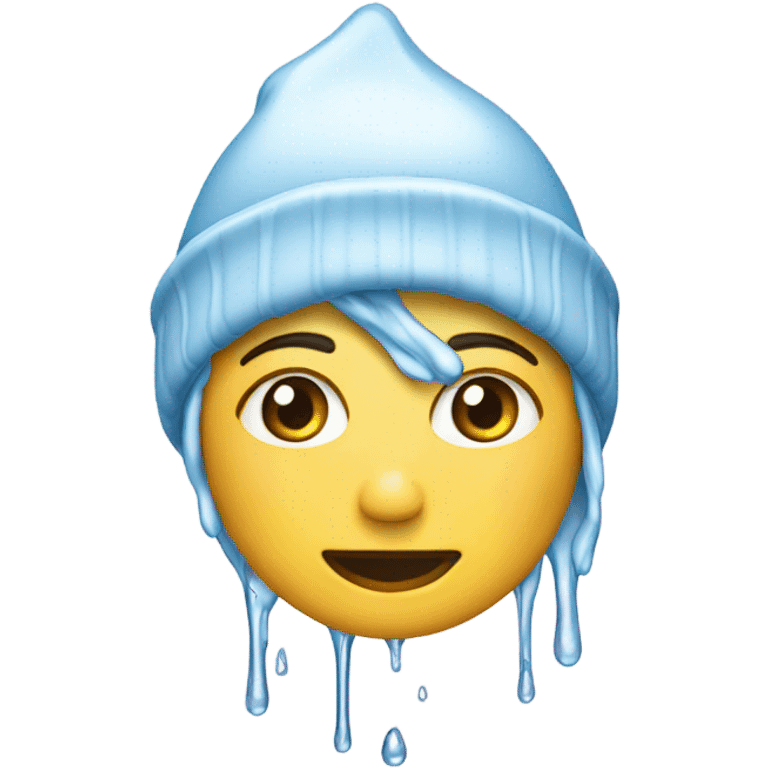 Dripping water woman in touque emoji