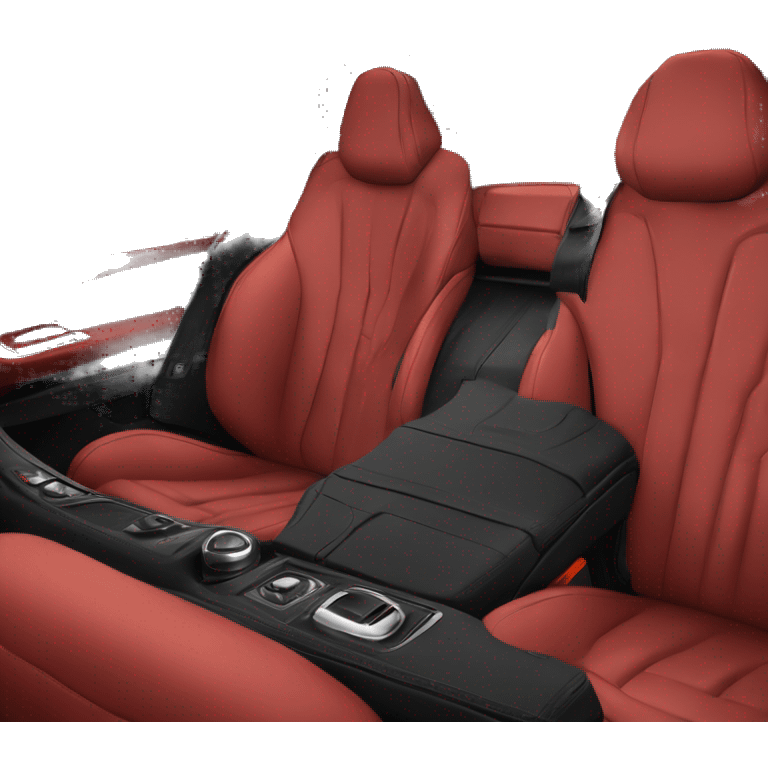 BMW  luxury car all black red interior  emoji