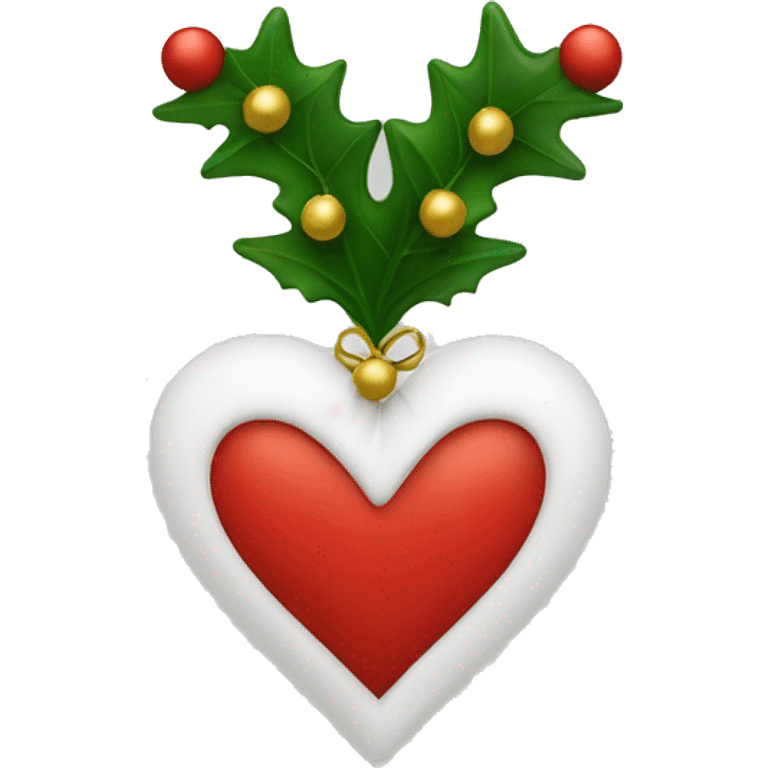 Christmas heart emoji