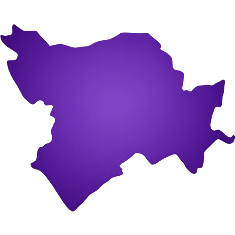 azerbaijani map in purple color emoji