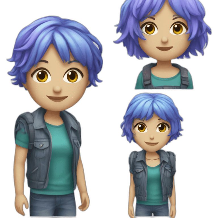 Ramona flowers qui fait du roller emoji