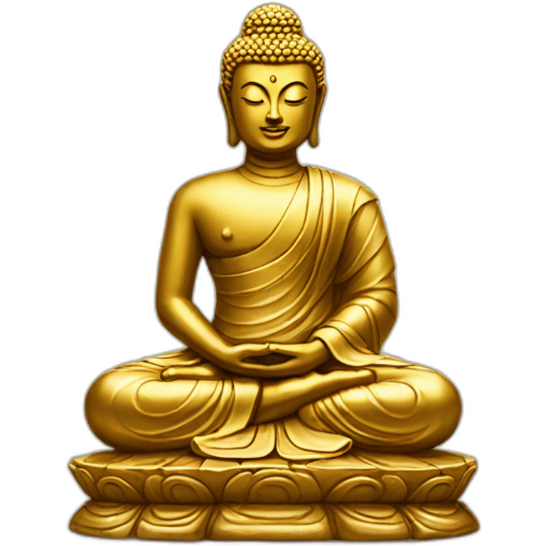 golden Buddha stand emoji