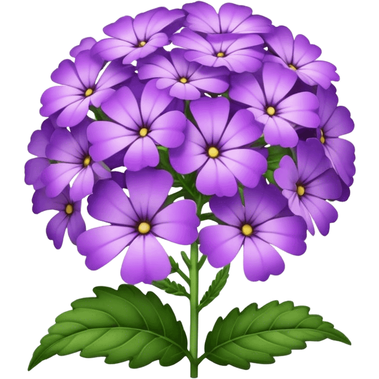 big verbena flower, single emoji