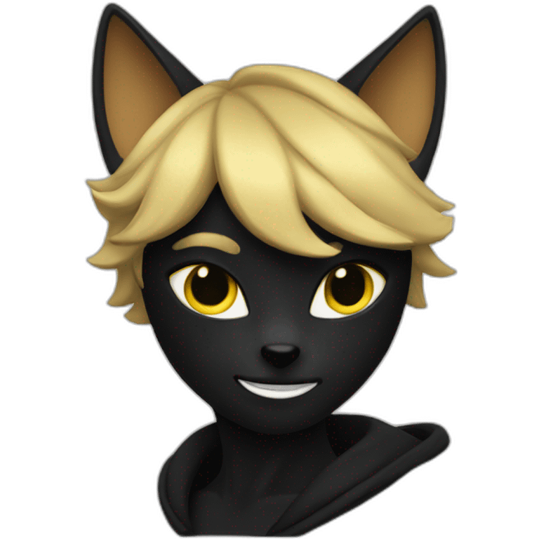 Cat noir emoji