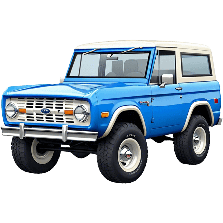 Ford Bronco - Ford (Model Year: 2021) (Iconic colour: Blue) emoji