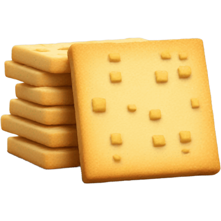 yellow square shortbread cookies emoji