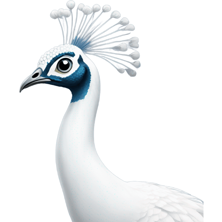 White peacock emoji