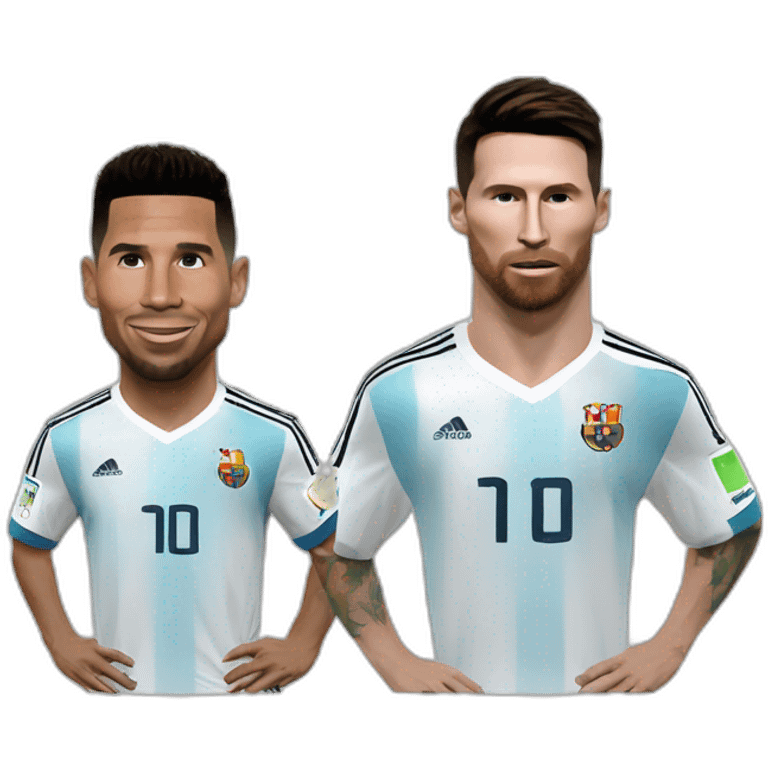 Ronaldo et Messi emoji