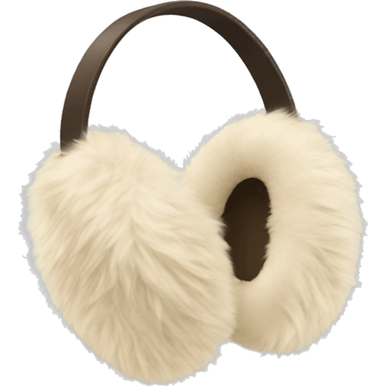 beige fur earmuffs emoji