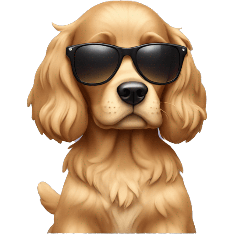 Cocker with sunglasses  emoji