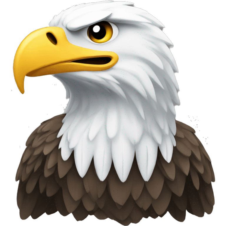 an eagle who deals in trading emoji