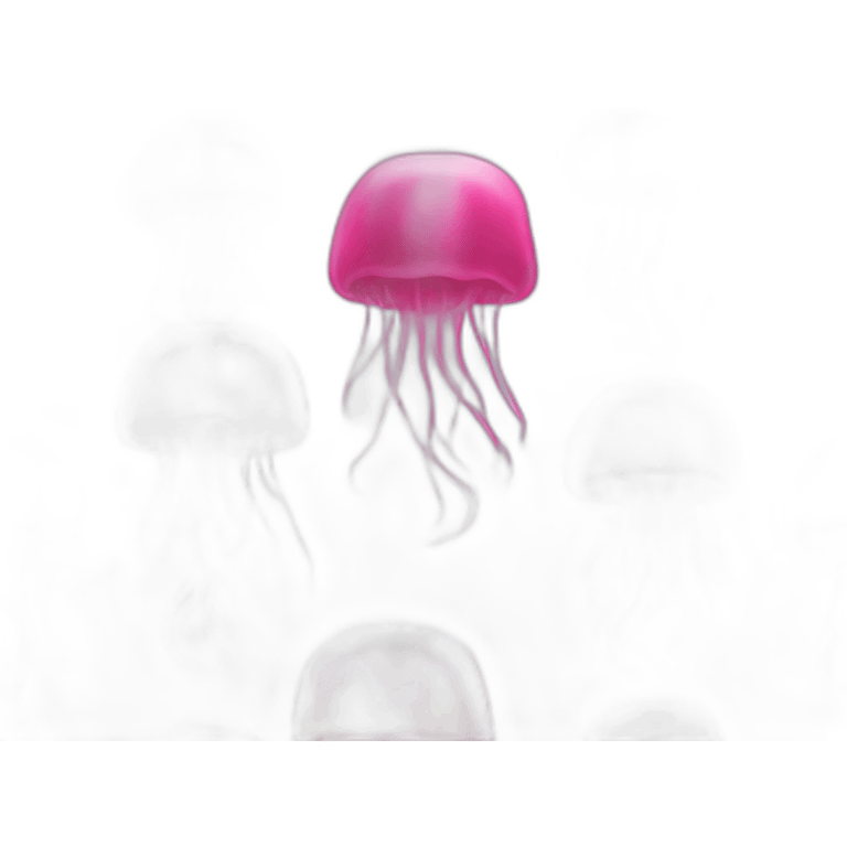 Pink jelly fish  emoji