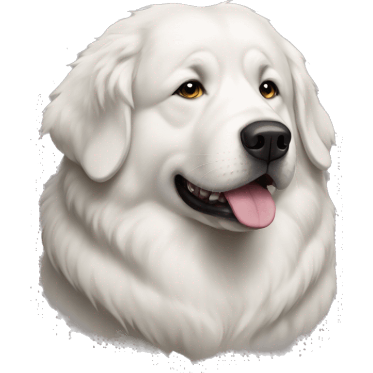 Older fat great pyrenees emoji