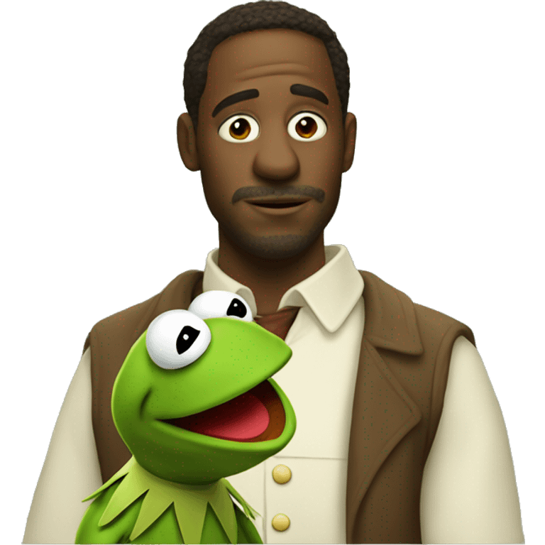 kermit looking at constantine emoji