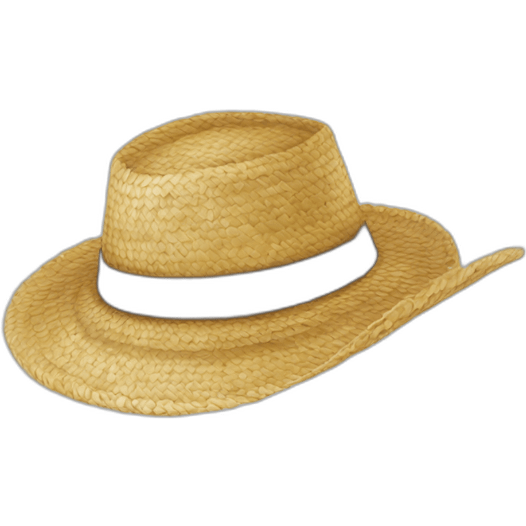 Chapeau de paille comme dans one piece emoji