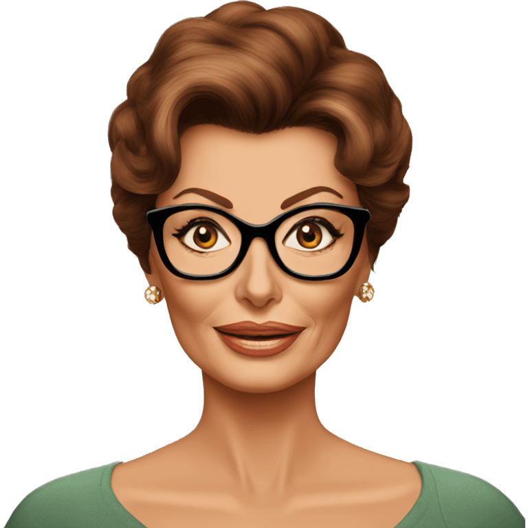 sophia loren without glasses emoji