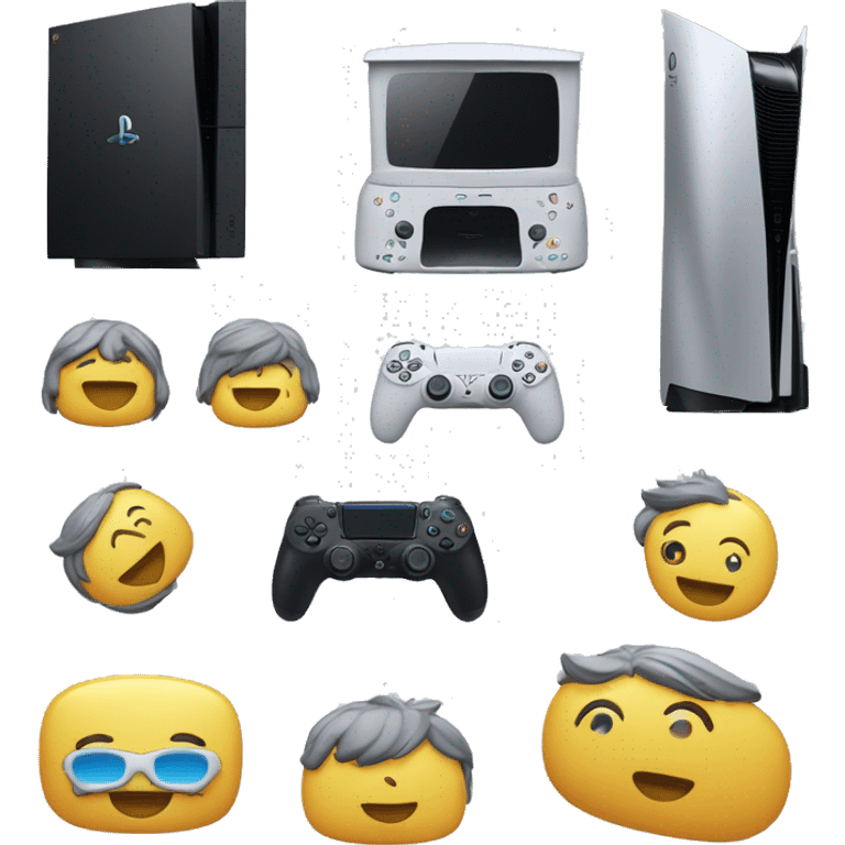 Une ps5 mélanger avec un iPhone  emoji