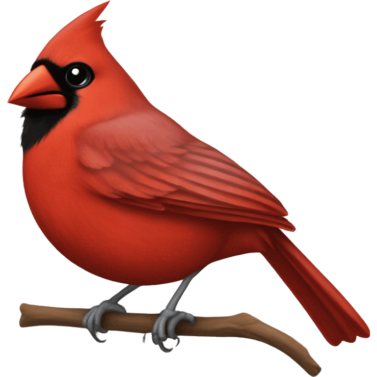 Cardinal bird emoji