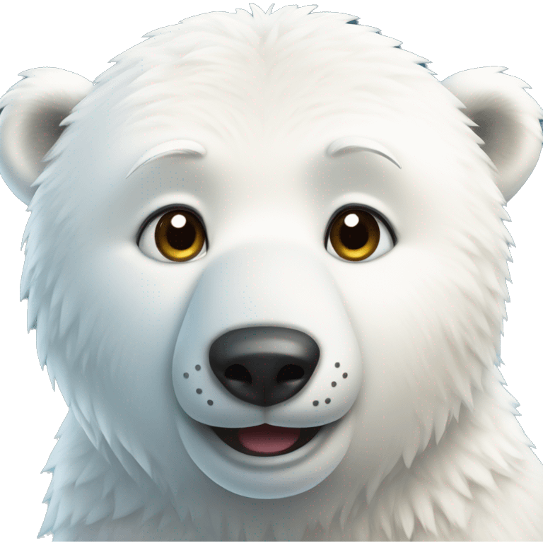 Cute polar bear emoji