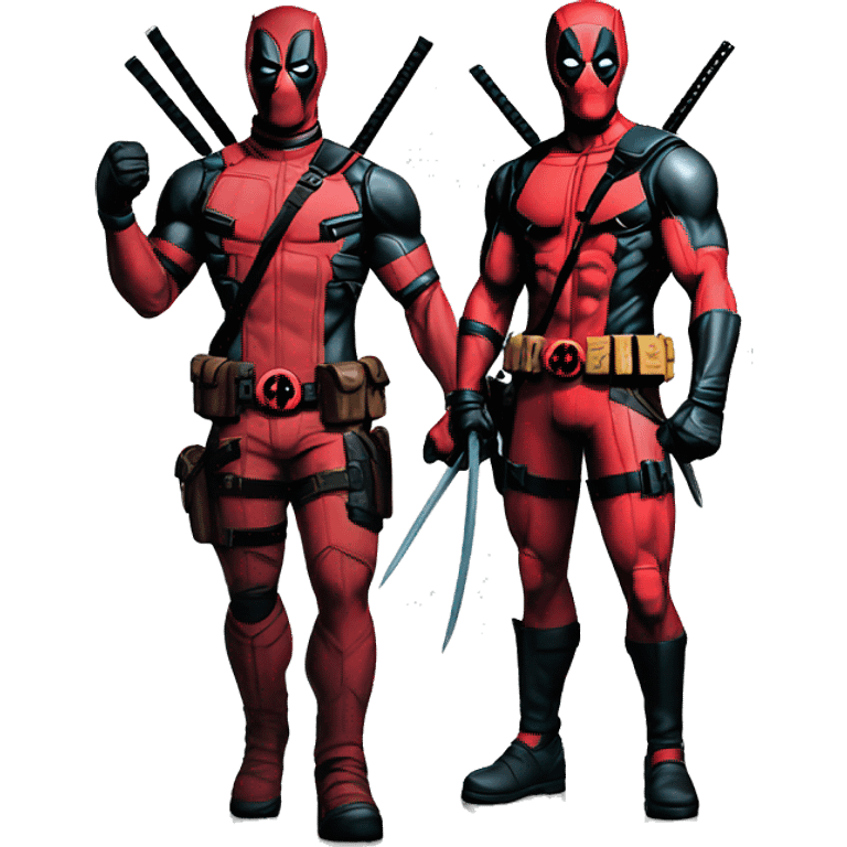 Deadpool and wolverine epic, UHD, high quality  emoji