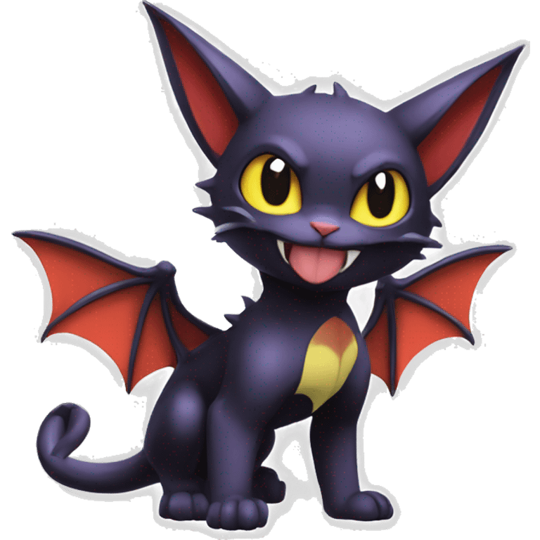 Cool Cute Edgy Chibi Bat-Cat-Noivern-Noibat-Litten-Pokémon-Fakémon-hybrid emoji