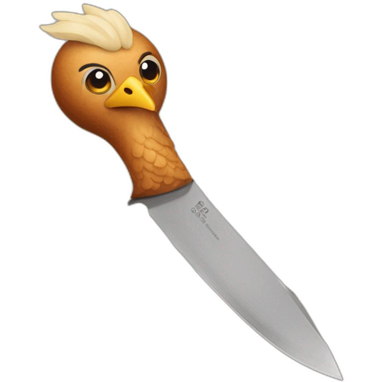 Knife chicken emoji