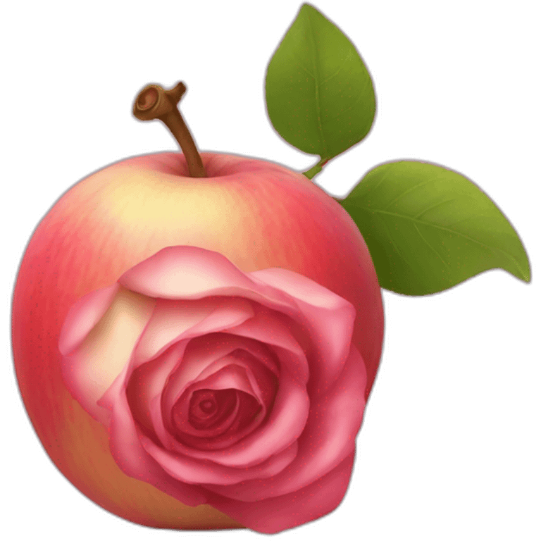 Une pomme rose emoji