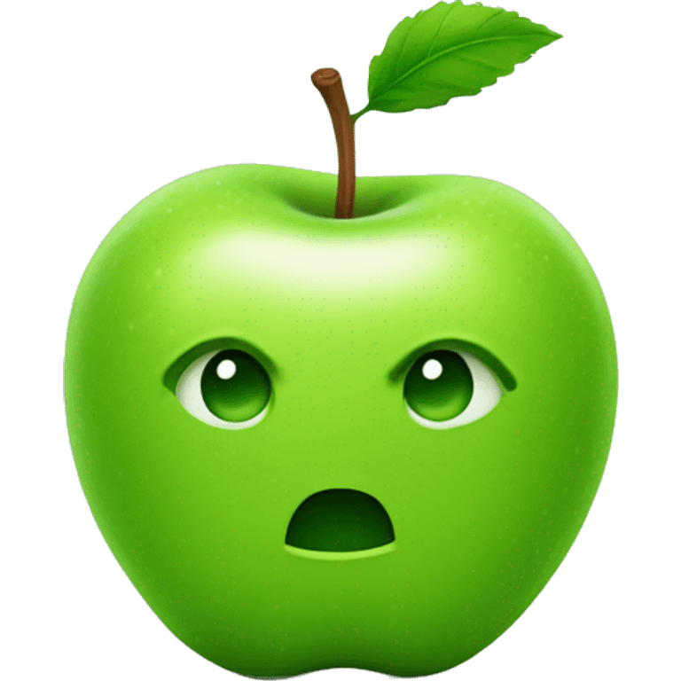 Green apple favored geek bar vape emoji