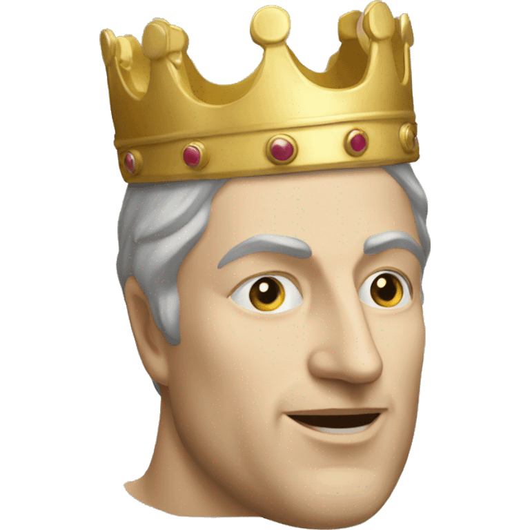 king baldwin IV face mask up who raises his hand to greet emoji