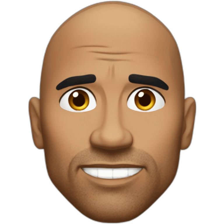 The rock avec un sourcil levé emoji