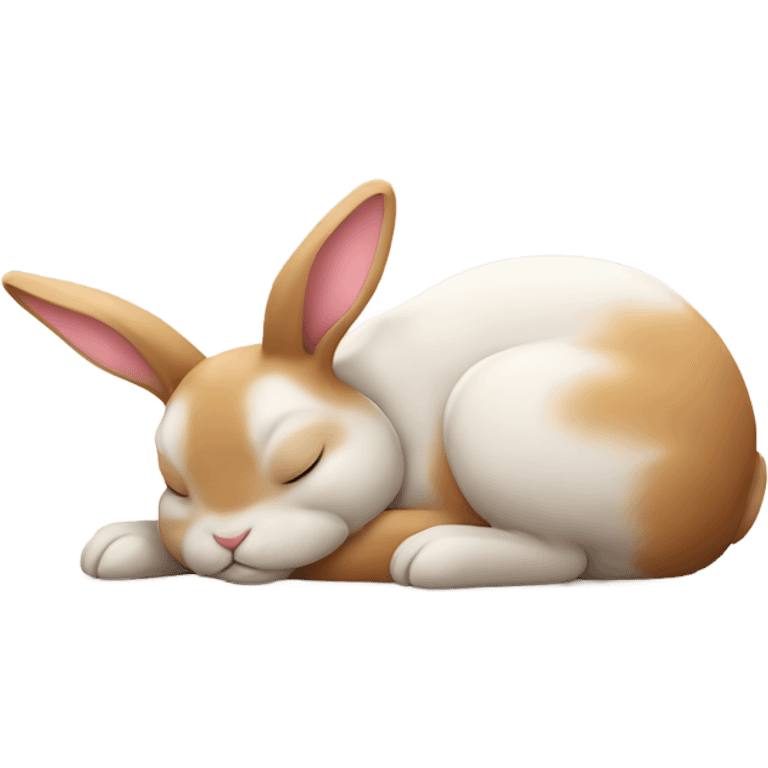 bunny sleeping emoji