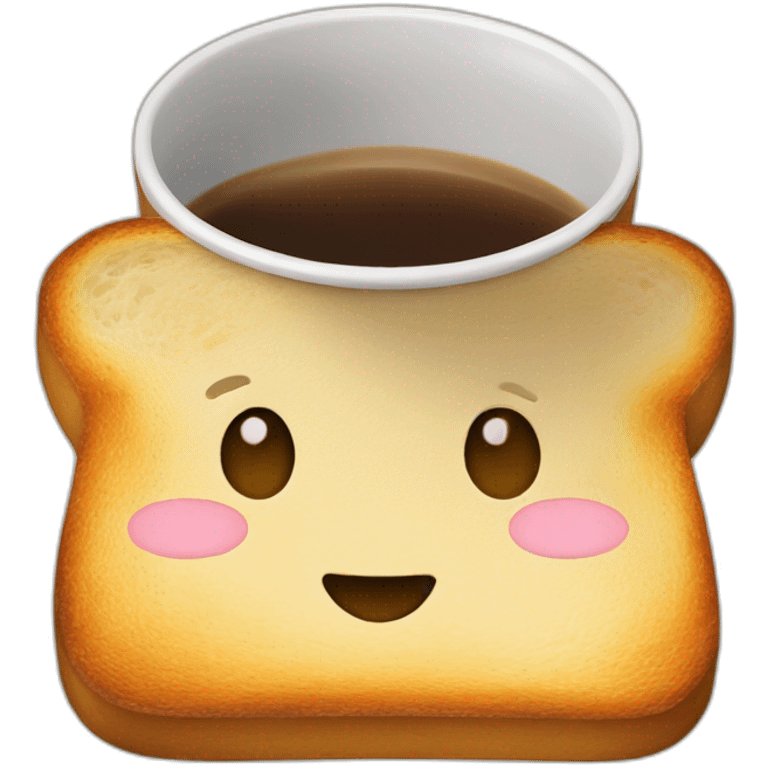 toast and coffee emoji