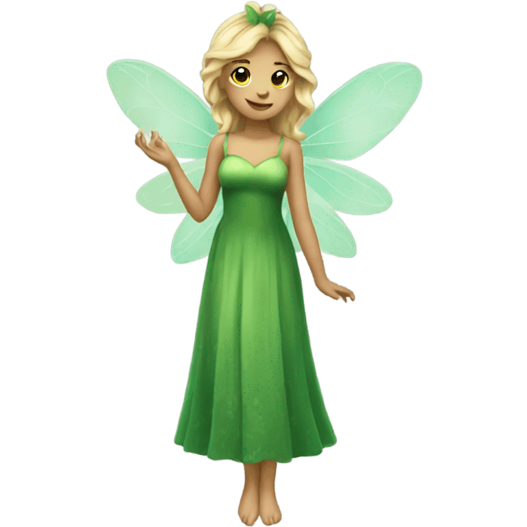 fairy in green dress emoji