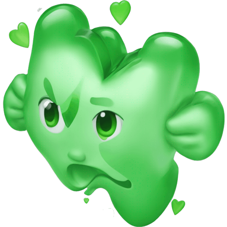 Corazón verde agua  emoji