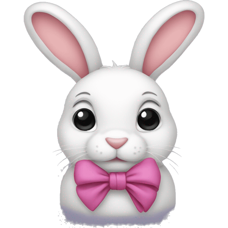 bunny with bow emoji