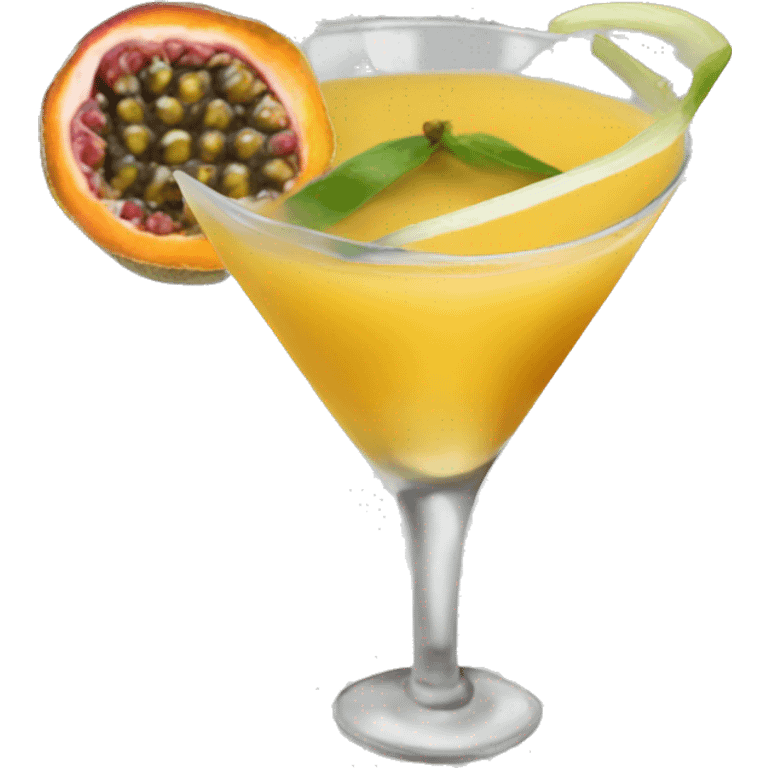 a passion fruit martini emoji