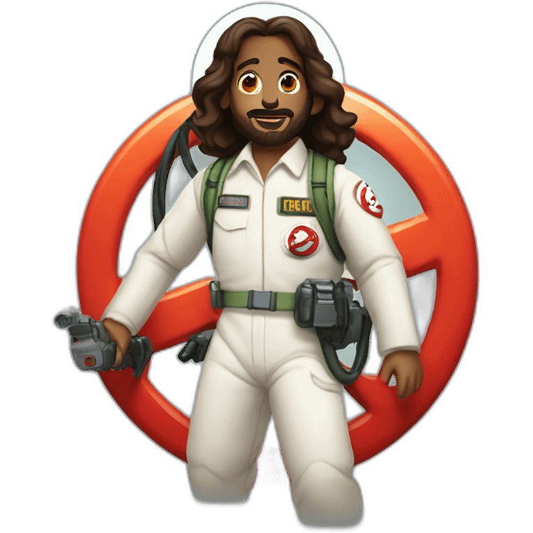 jesus as ghostbuster emoji