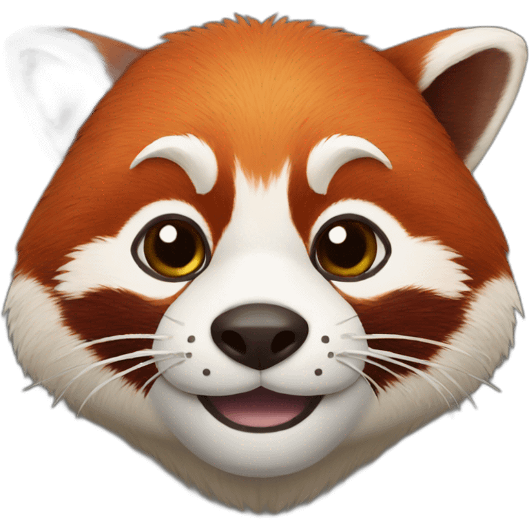 Head of red panda  emoji