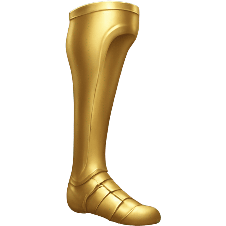 Gold prosthetic leg emoji