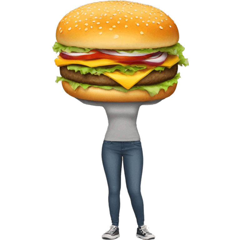 Burger with her emoji