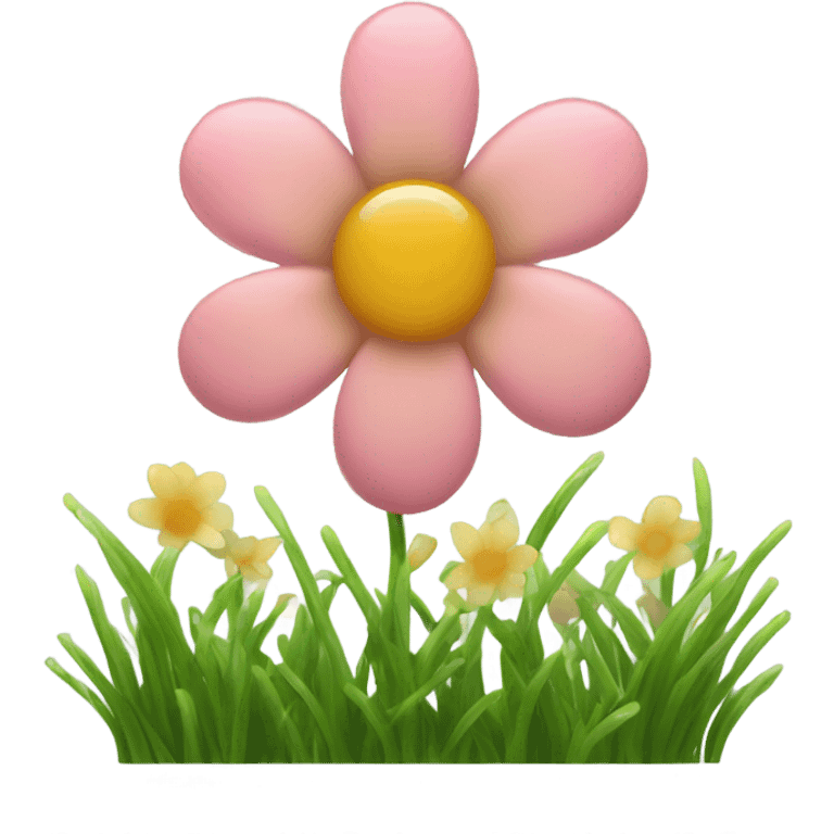 generate me a flower emoji of cute small grass flowers with multi colors emoji