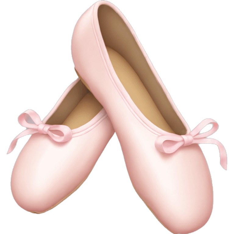 Pale pink ballet shoes emoji